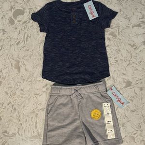 Cat & Jack shirt with shorts